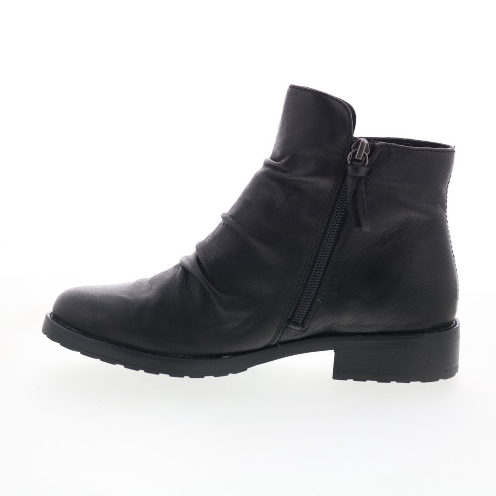 Sofft Ruched Leather Side Zip Bootie - Beckie II Size 6 - Picture 6 of 14